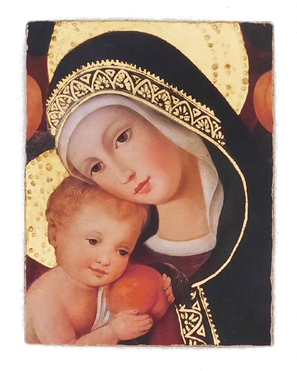 Affresco Madonna con Bambino di Crivelli in pictografia piccolo